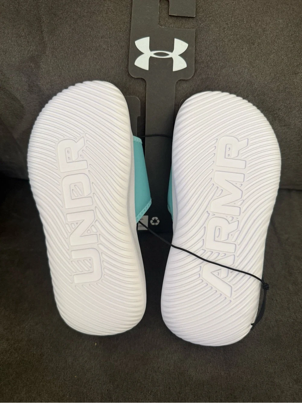 Under Armour Kids' Aqua Blue Slide Sandals